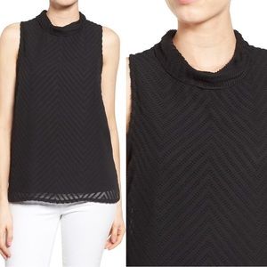 Bobeau Back Zip Tank Top - M